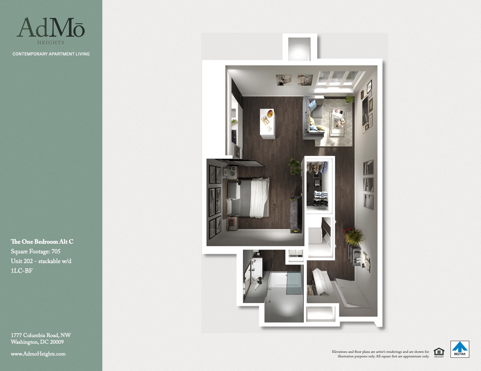 1777 Columbia Road NW Studio-1 Bed Apartment for Rent - Photo Gallery 24